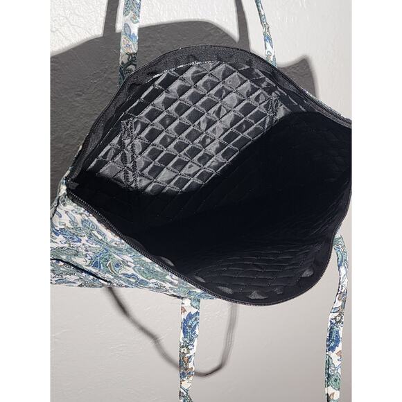 Quilted Tote Bag Shoulder Bag Shopping Bag, Ethnic Boho Hippie Bag - Picture 3 of 4